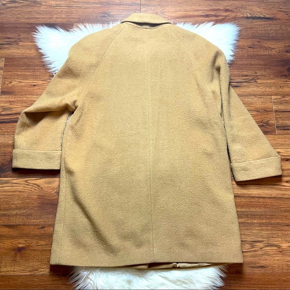 Larry Levine Women’s Tan Camel Hair Button Down Pea Coat Size 10 EUC - Picture 11 of 11